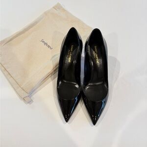 Saint Laurent Glossy Black Heels
